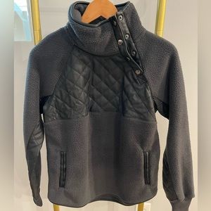 Abercrombie Fleece Pullover Black/Grey Women’s X-Small